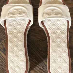 Tory Burch Espadrille Quilted Sandals
